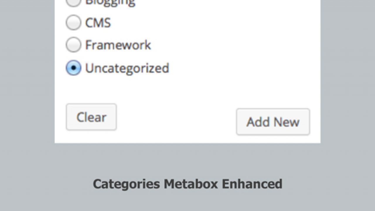 محدودیت در انتخاب دسته‌بندی در وردپرس با Categories Metabox Enhanced - 30 کیلوبایت